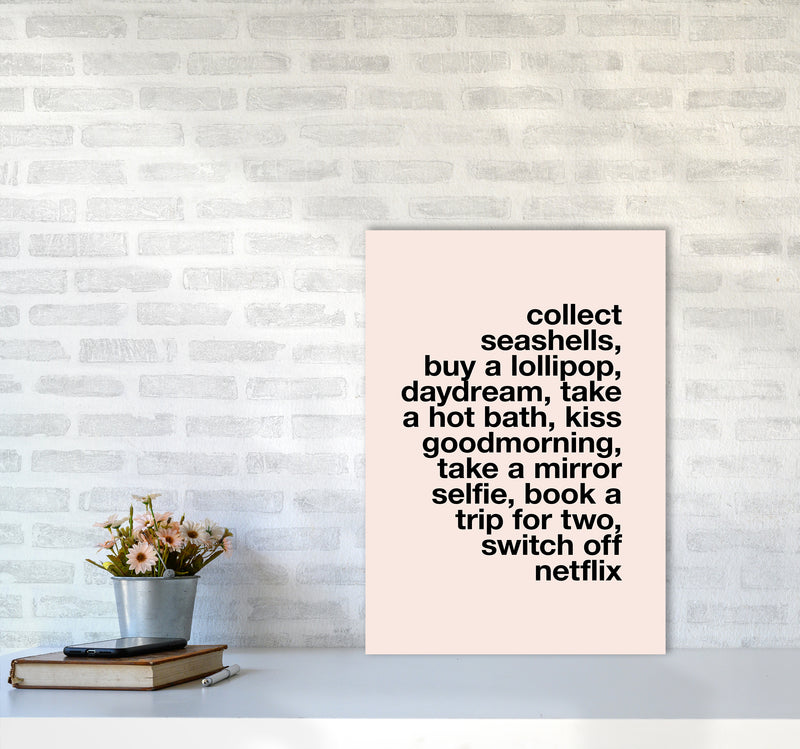 Collect Seashells By Planeta444 A2 Black Frame