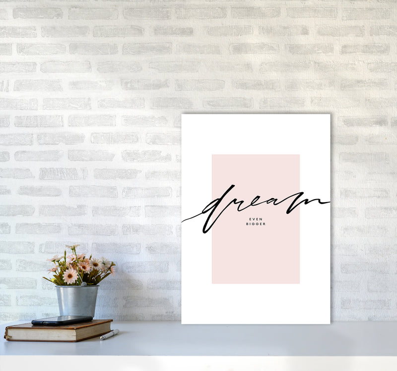 Dream Even Bigger By Planeta444 A2 Black Frame