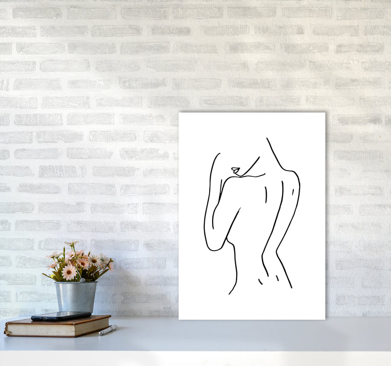 Female Back Pose By Planeta444 A2 Black Frame