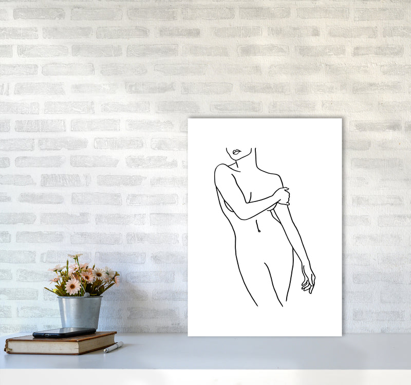 Female Front Pose By Planeta444 A2 Black Frame