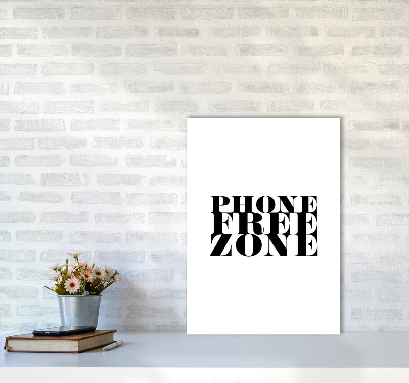Phone Free Zone By Planeta444 A2 Black Frame