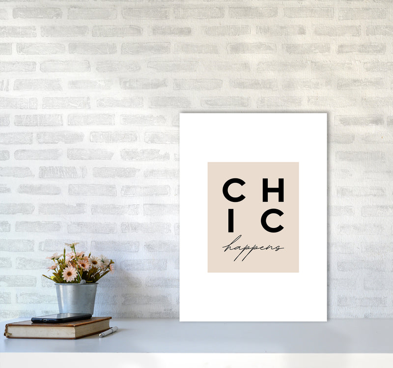 Chic Happens3 By Planeta444 A2 Black Frame