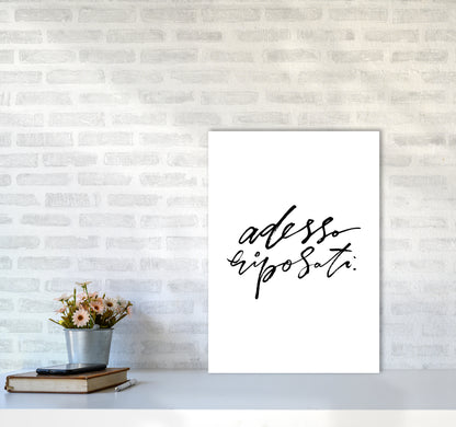 Adesso Riposati By Planeta444 A2 Black Frame