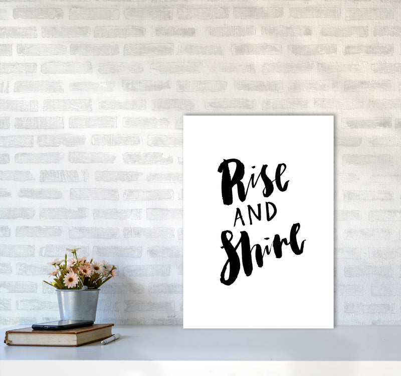 Rise And Shine By Planeta444 A2 Black Frame