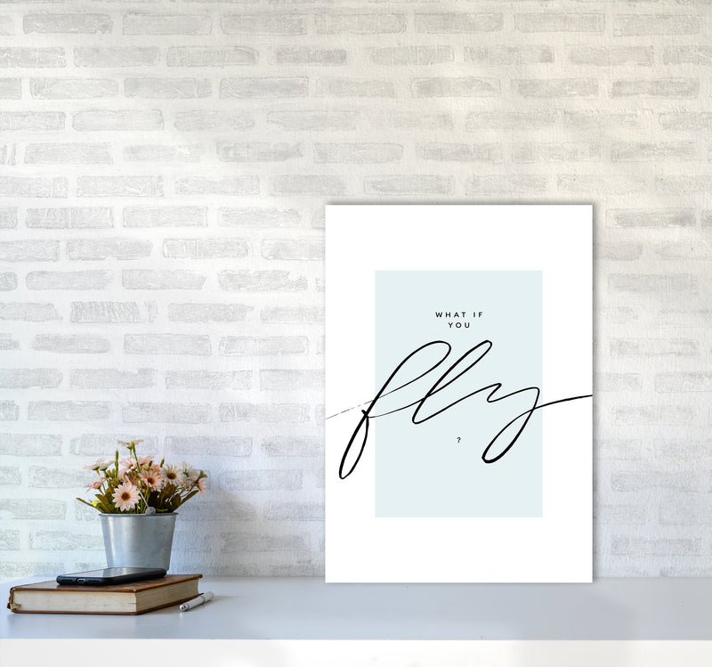What If You Fly By Planeta444 A2 Black Frame