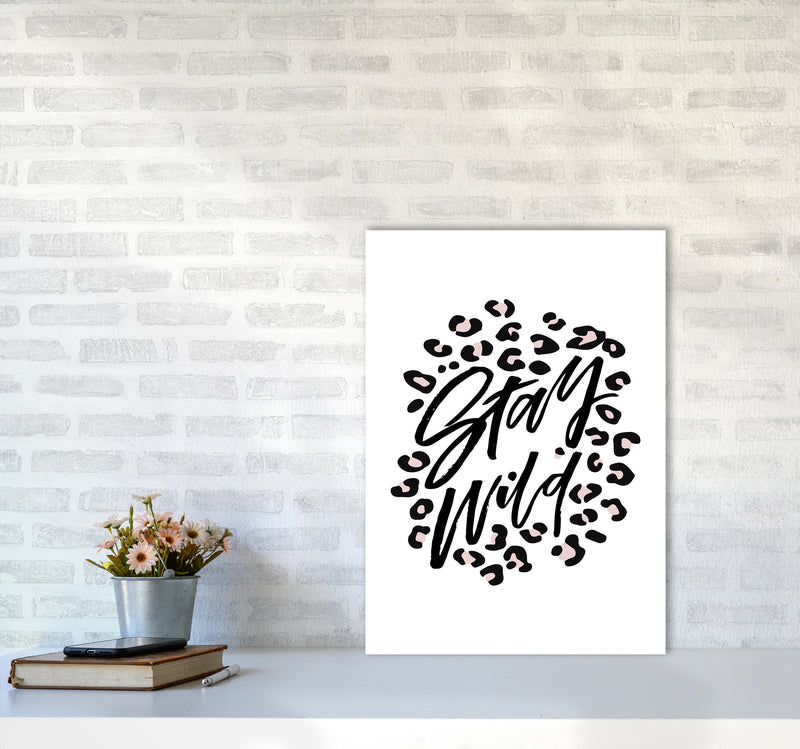 Stay Wild By Planeta444 A2 Black Frame
