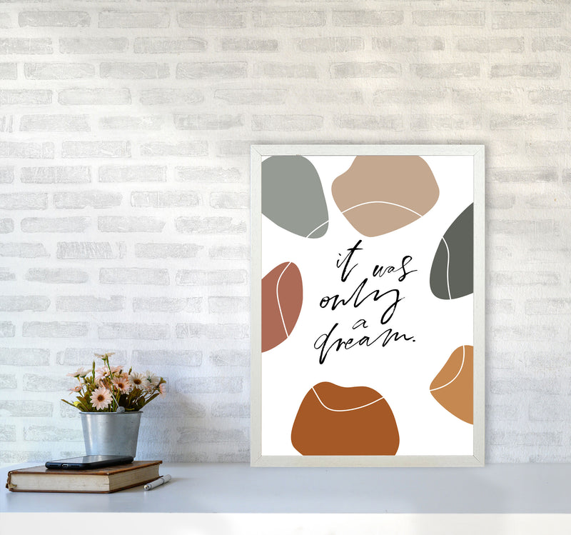It Was Only A Dream Abstract Shapes By Planeta444 A2 Oak Frame