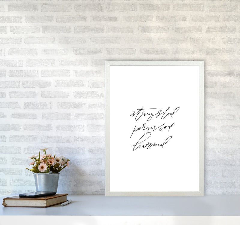 Struggled Persisted Learned By Planeta444 A2 Oak Frame