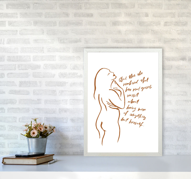 And Then She Realized Sketch By Planeta444 A2 Oak Frame