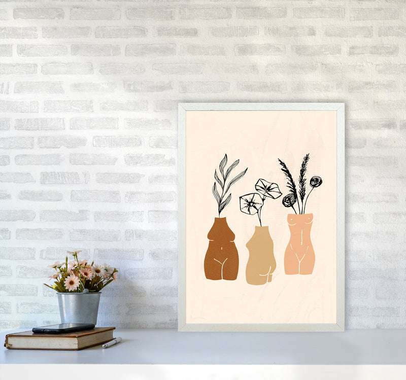 Vases Sculptures 3women1 By Planeta444 A2 Oak Frame