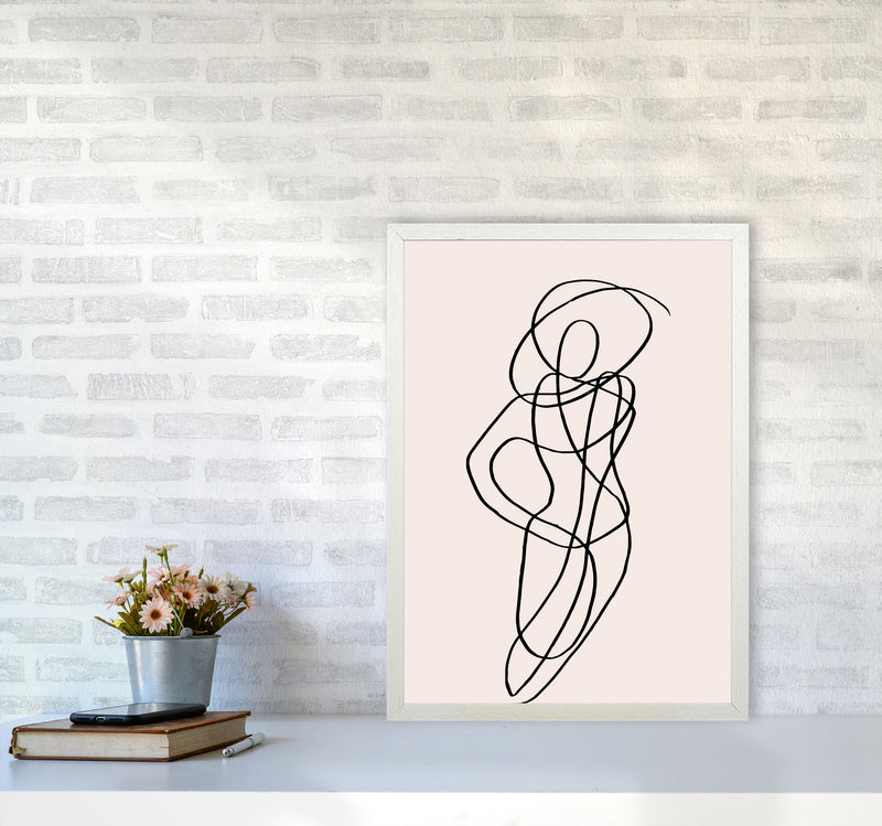 Tangled Lines Female1 By Planeta444 A2 Oak Frame