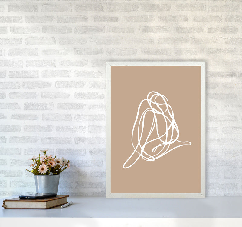 Tangled Lines Female3 By Planeta444 A2 Oak Frame