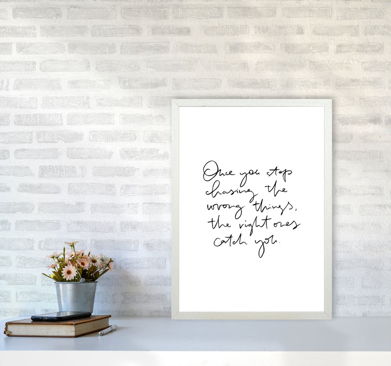 Once You Stop Chasing By Planeta444 A2 Oak Frame