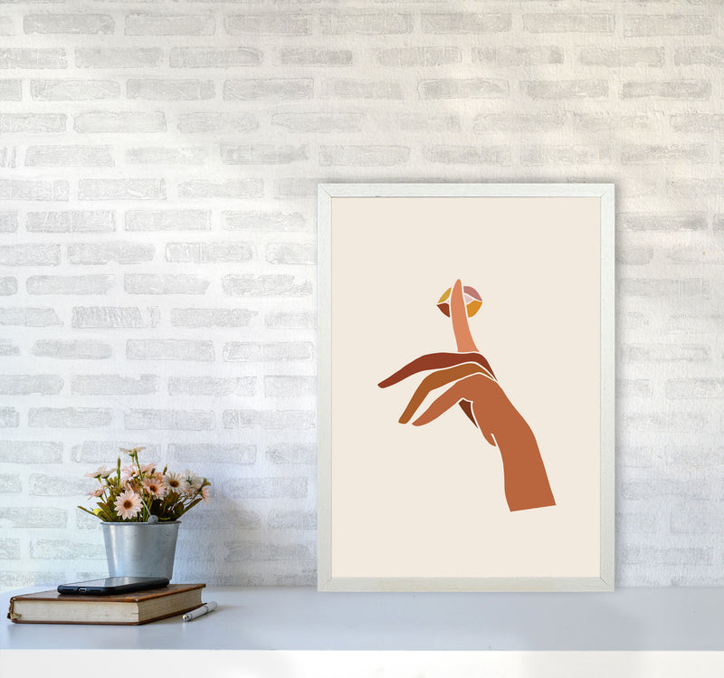 Shhh1 Mosaic Earthly By Planeta444 A2 Oak Frame