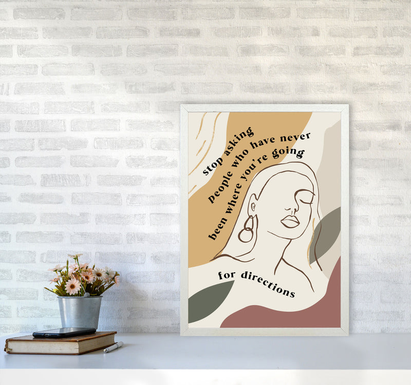 Stop Asking People By Planeta444 A2 Oak Frame
