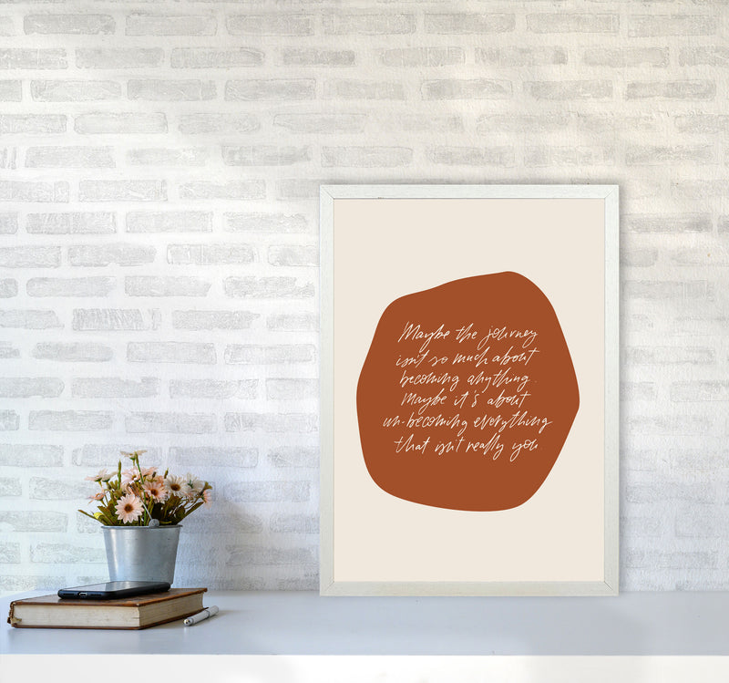 Maybe The Journey By Planeta444 A2 Oak Frame