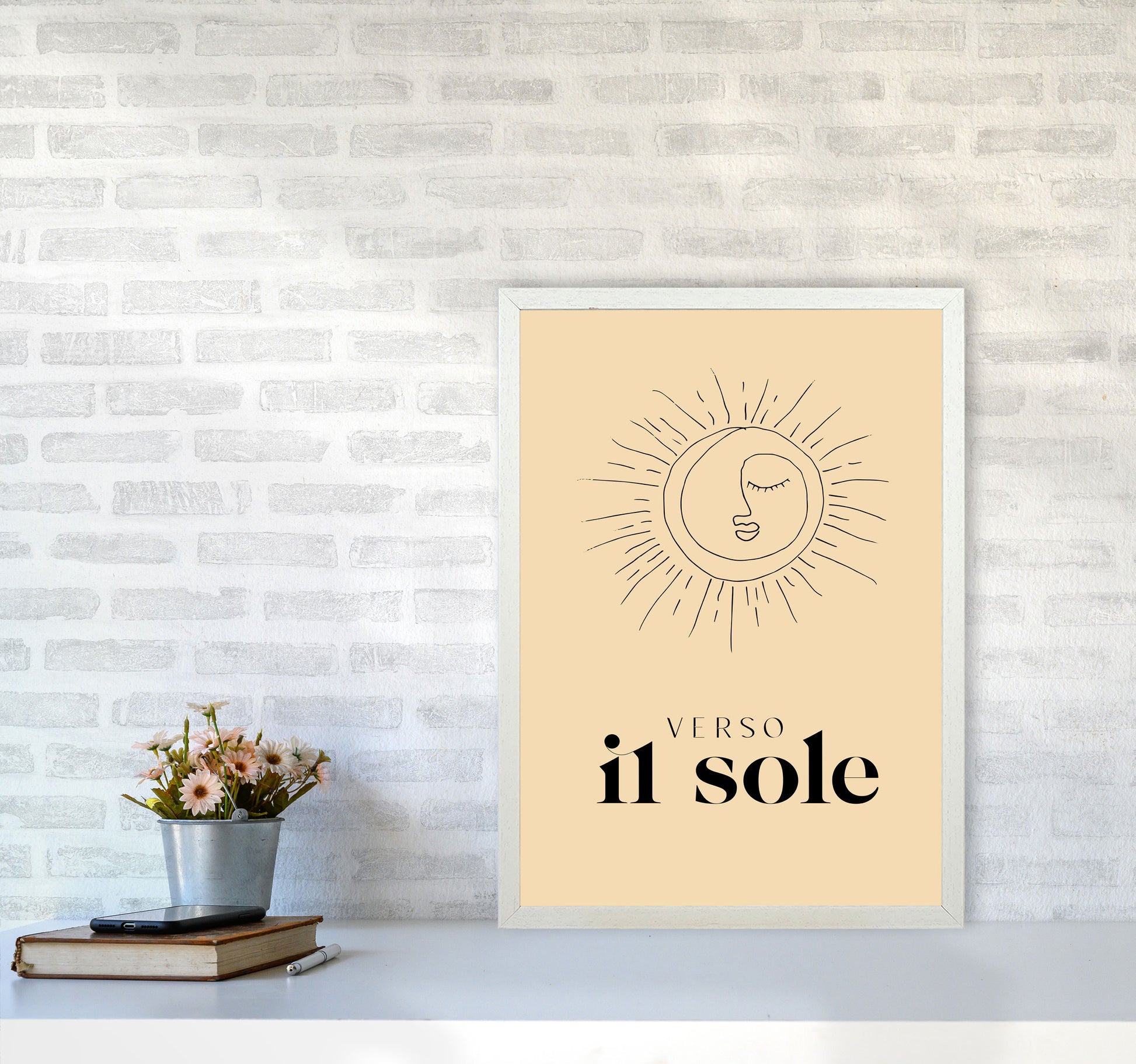 Verso Il Sole By Planeta444 A2 Oak Frame