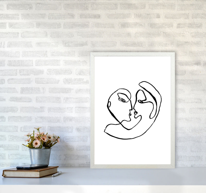 Love Embrace By Planeta444 A2 Oak Frame