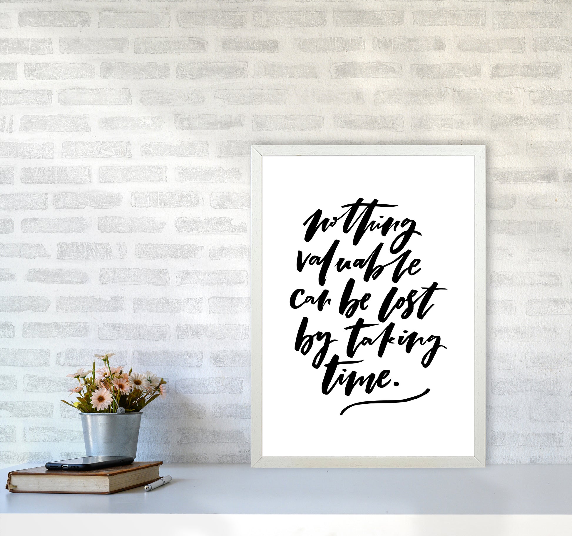Nothing Valuable Can Be Lost By Planeta444 A2 Oak Frame