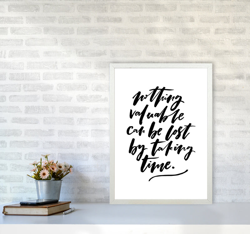 Nothing Valuable Can Be Lost By Planeta444 A2 Oak Frame