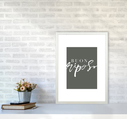 Buon Riposo Pewtergreen Color By Planeta444 A2 Oak Frame