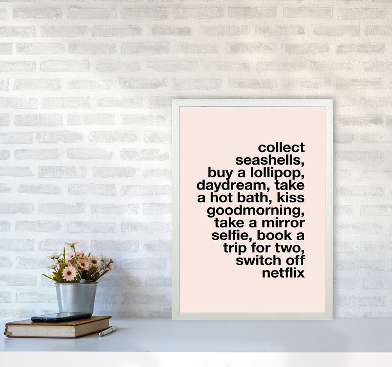 Collect Seashells By Planeta444 A2 Oak Frame
