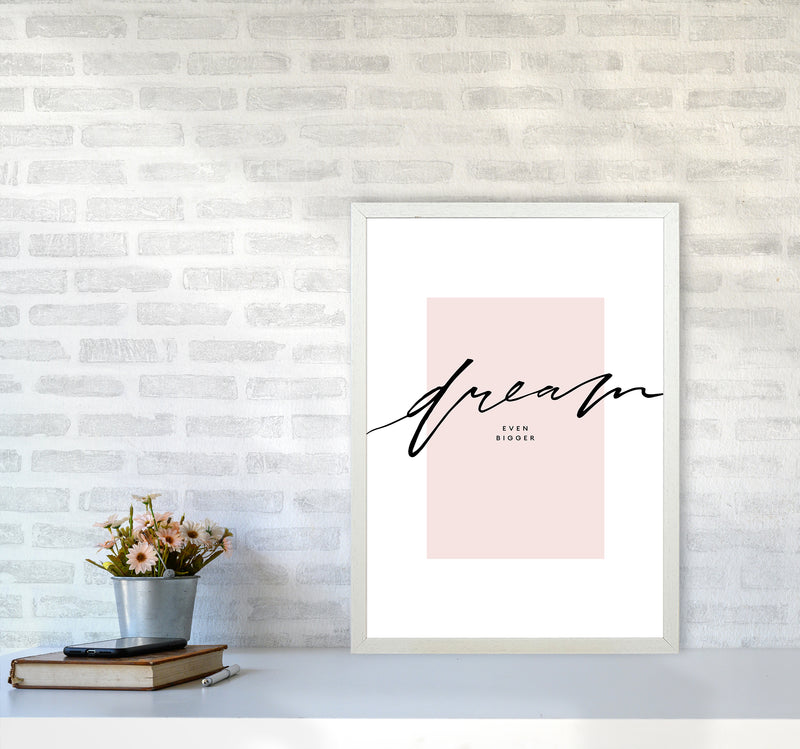 Dream Even Bigger By Planeta444 A2 Oak Frame