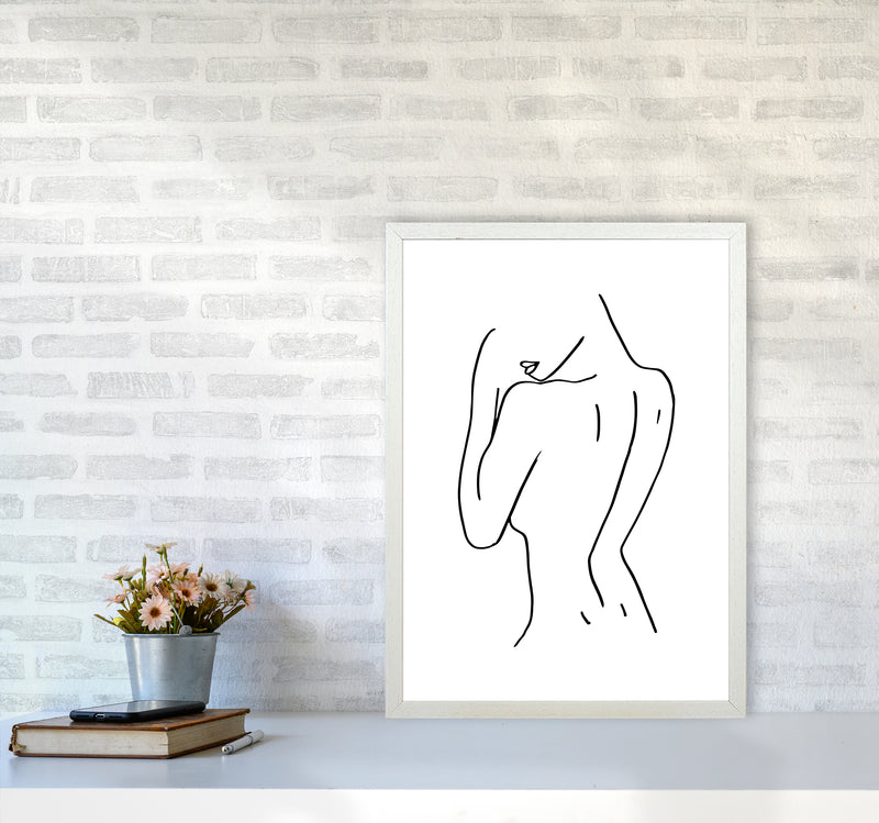 Female Back Pose By Planeta444 A2 Oak Frame