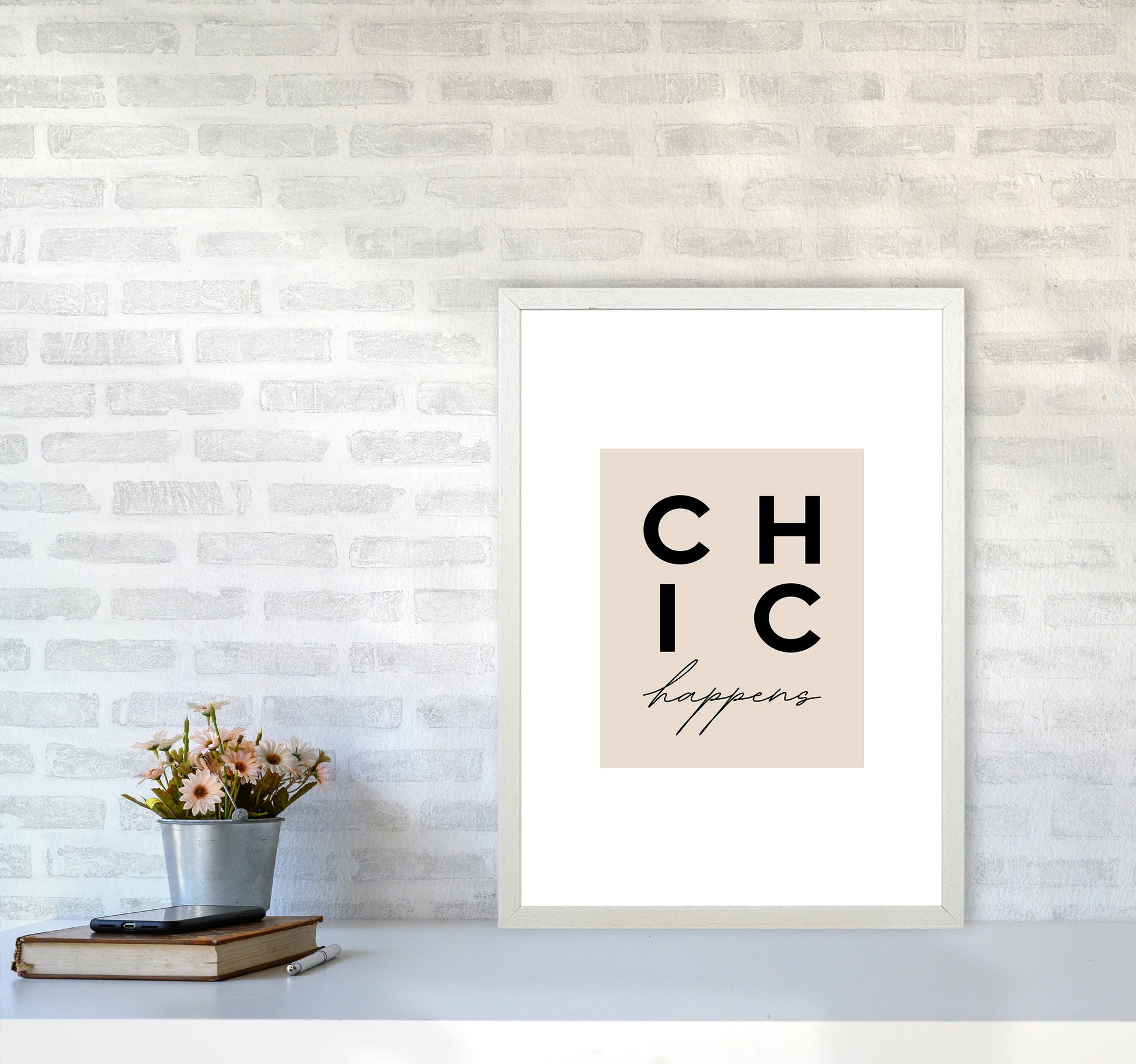 Chic Happens3 By Planeta444 A2 Oak Frame