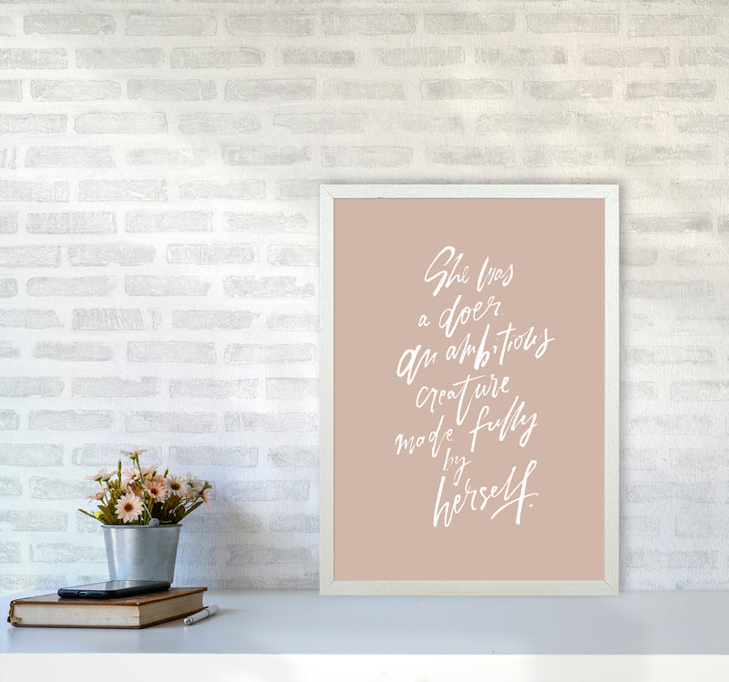 She Was A Doer By Planeta444 A2 Oak Frame