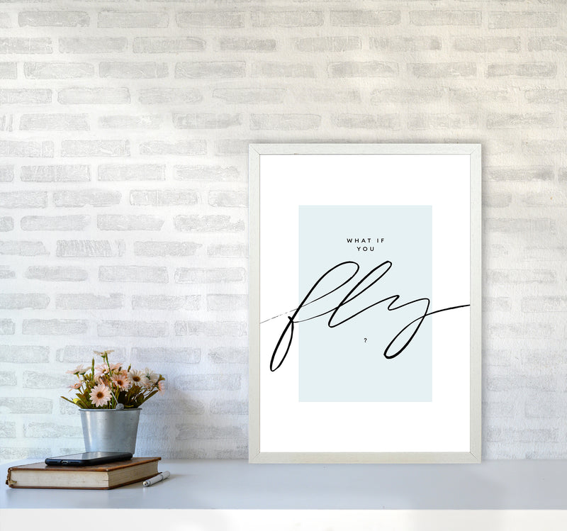 What If You Fly By Planeta444 A2 Oak Frame