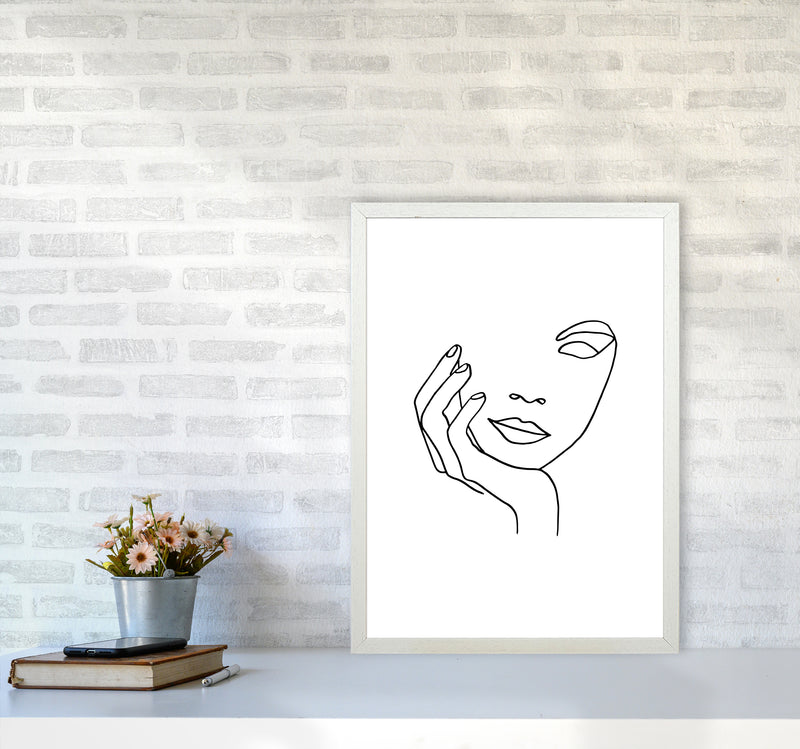 Hand One Eye By Planeta444 A2 Oak Frame