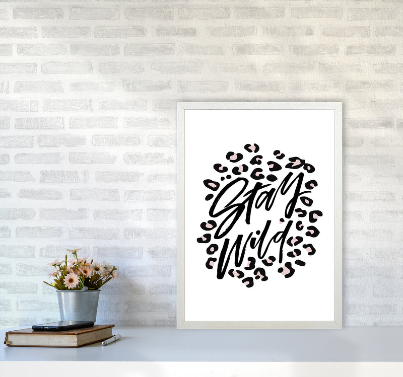 Stay Wild By Planeta444 A2 Oak Frame