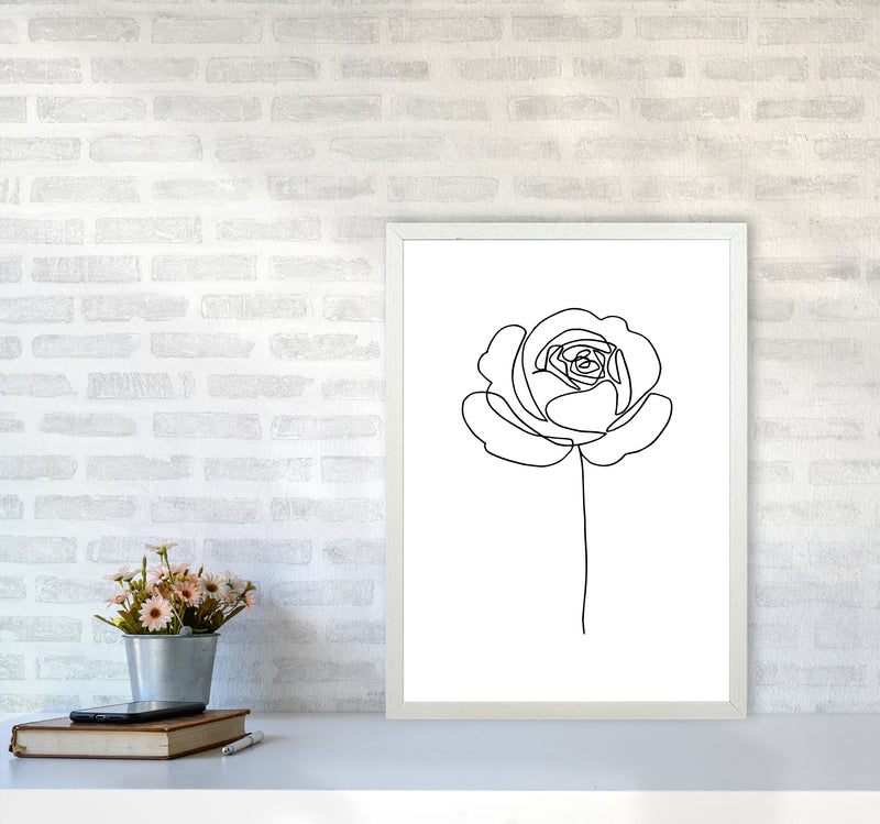 Rose1 By Planeta444 A2 Oak Frame