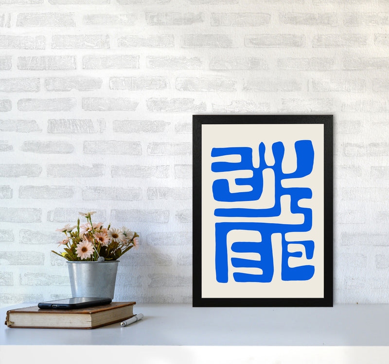 Abstract Geometric Labyrinth1cutout By Planeta444 A3 White Frame