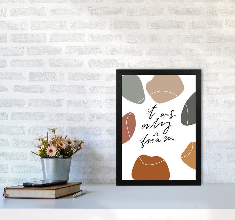 It Was Only A Dream Abstract Shapes By Planeta444 A3 White Frame