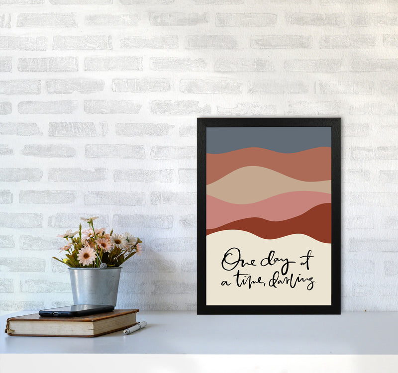 One Day At A Time Abstract By Planeta444 A3 White Frame