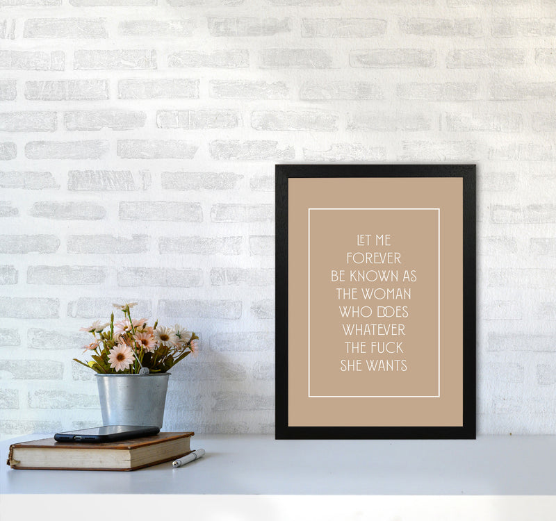 Let Me Forever Be Known By Planeta444 A3 White Frame