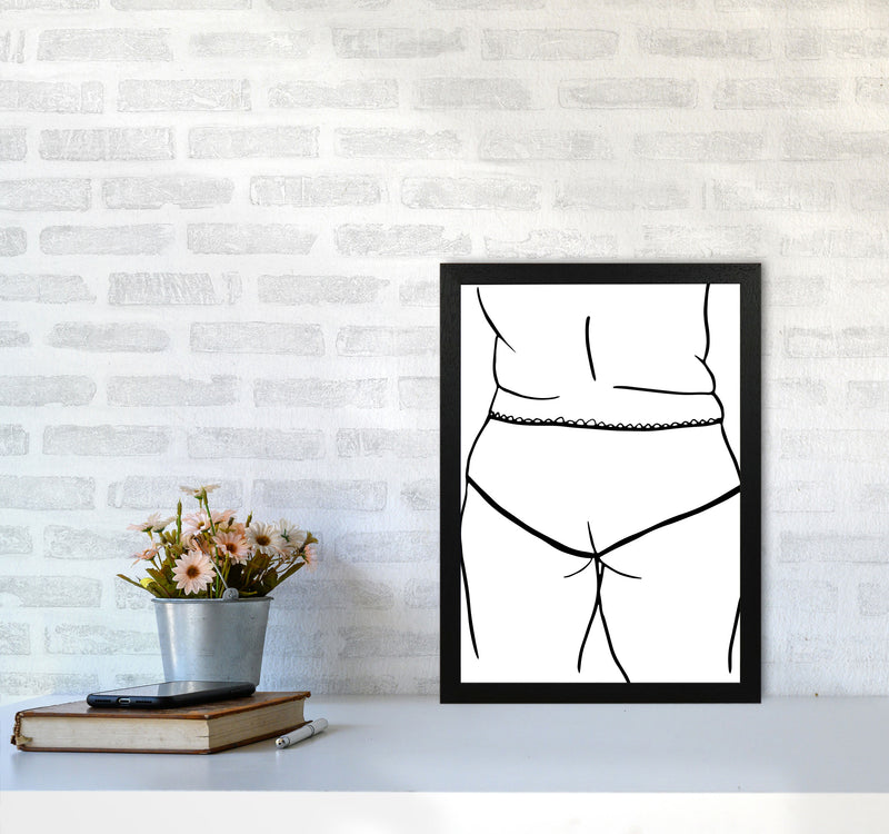 Curvy Female Back2 By Planeta444 A3 White Frame