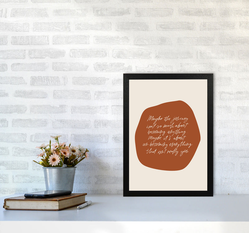 Maybe The Journey By Planeta444 A3 White Frame