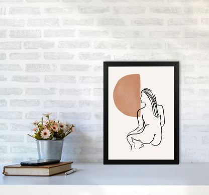 Line Nudes Back2 By Planeta444 A3 White Frame