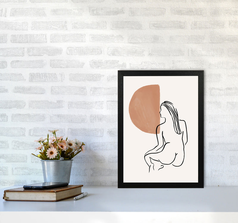 Line Nudes Back2 By Planeta444 A3 White Frame