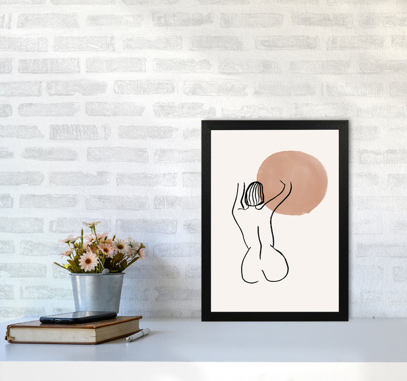 Line Nudes Back1 By Planeta444 A3 White Frame