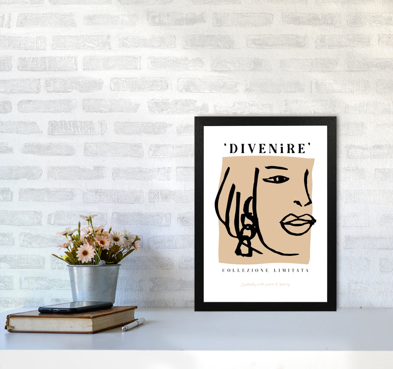 Divenire1 Viso By Planeta444 A3 White Frame