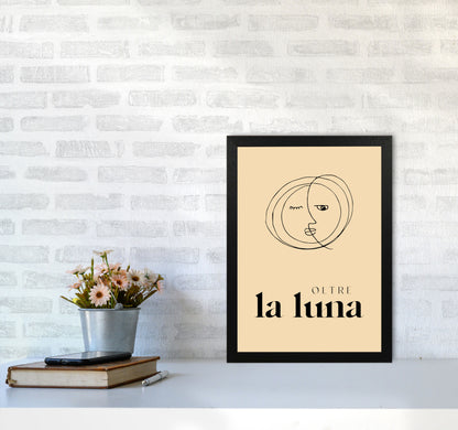 Oltre La Luna By Planeta444 A3 White Frame