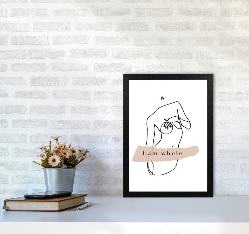 Covering Breasts With One Hand I Am Whole By Planeta444 A3 White Frame