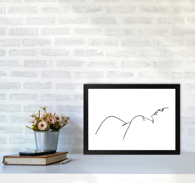 Female Lying One Side By Planeta444 A3 White Frame