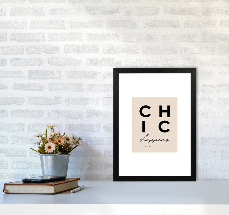 Chic Happens3 By Planeta444 A3 White Frame