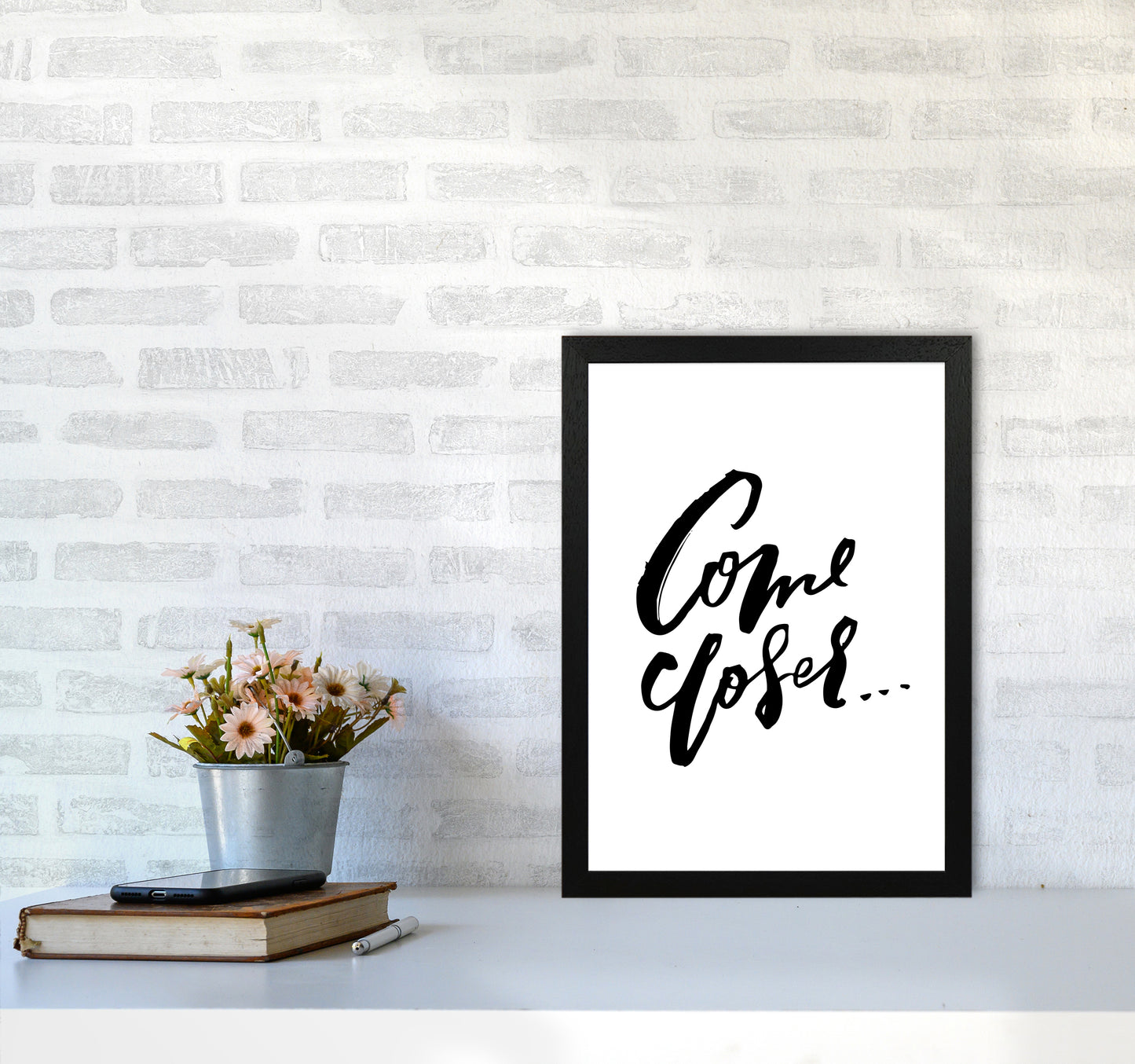 Come Closer By Planeta444 A3 White Frame
