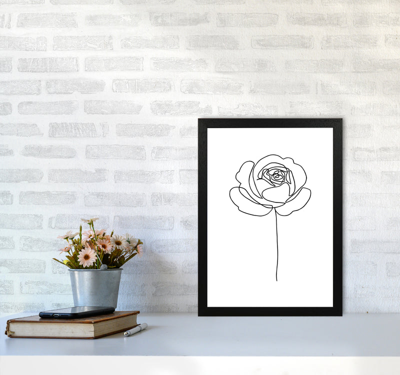 Rose1 By Planeta444 A3 White Frame